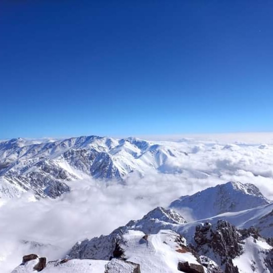 3 peaks in Atlas mountains Morocco